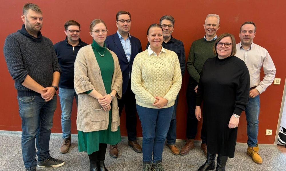 Johtokunta 2026. Kuvassa Aarne Lehtonen, Ville-Veikko Kavander, Kati Knuutila, Tuomas Levomäki, Henriikka Aapola, Juha Auvinen, Juha Wikström, Eeva Korimäki ja Jarno Tuominen.